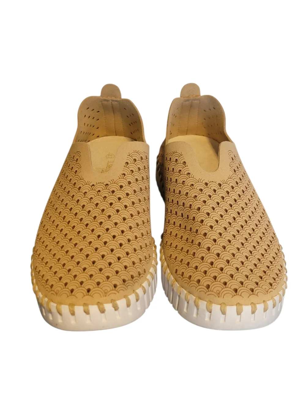 Ilse Jacobsen Hornbaek Tulip Slip On Tan Sneaker Shoes Womens Size 37 US 6.5-7‎